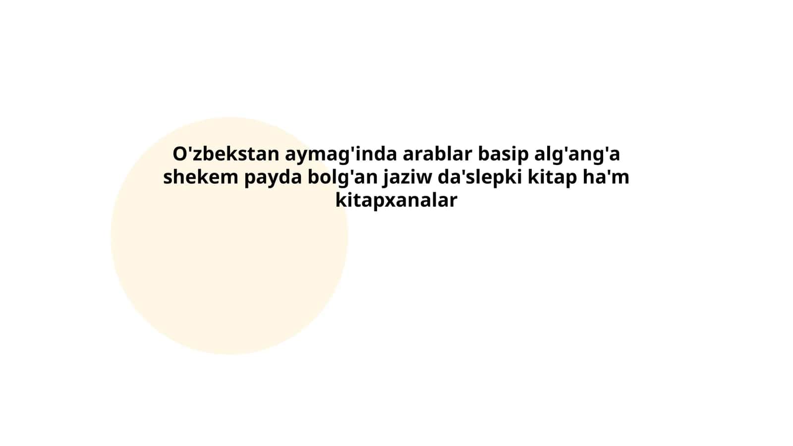 Arablarning Oʻrta Osiyoga kirib kelishi 1