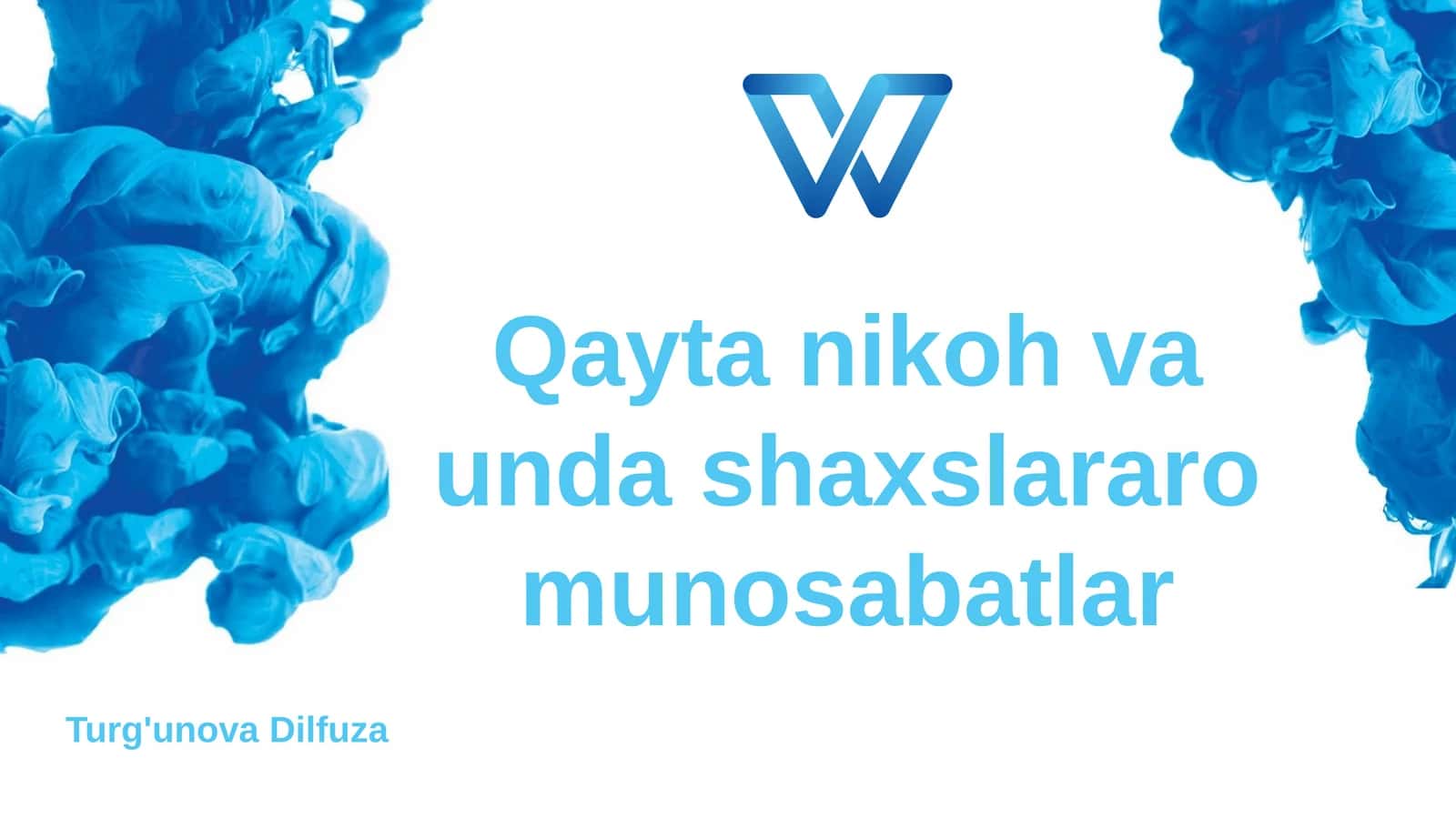 Qayta nikoh va unda shaxslararo munosabatlar 1