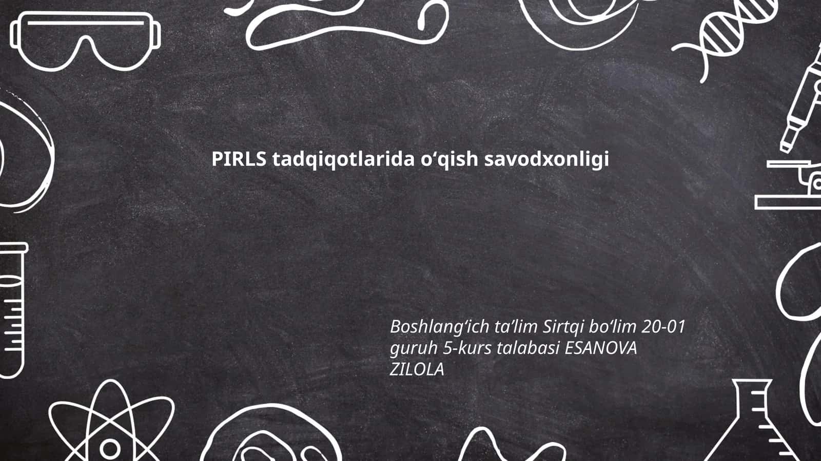 O'qish Savodxonligi va uning ahamiyati 1