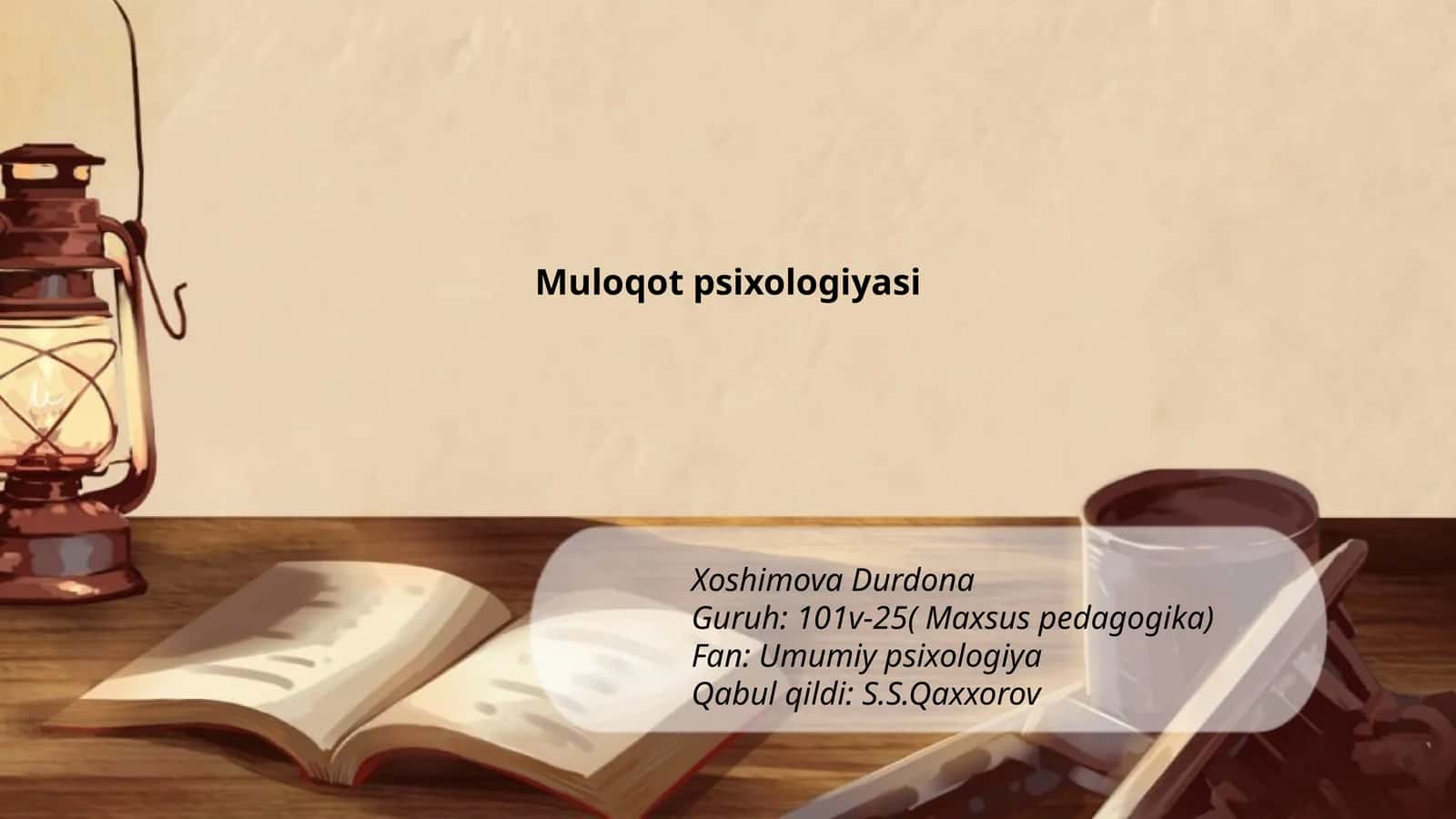 Muloqot Psixologiyasi 1