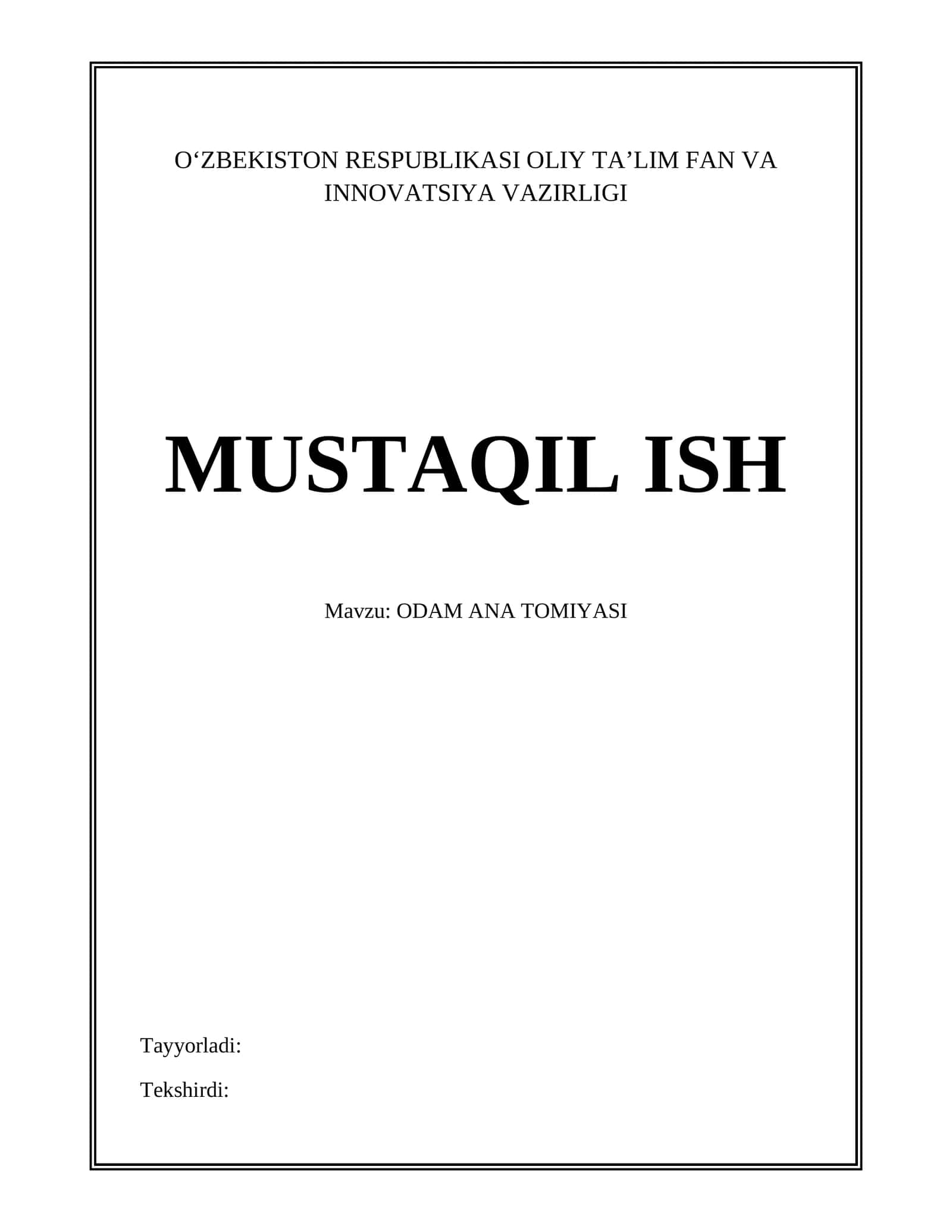 ODAM ANA TOMIYASI 1