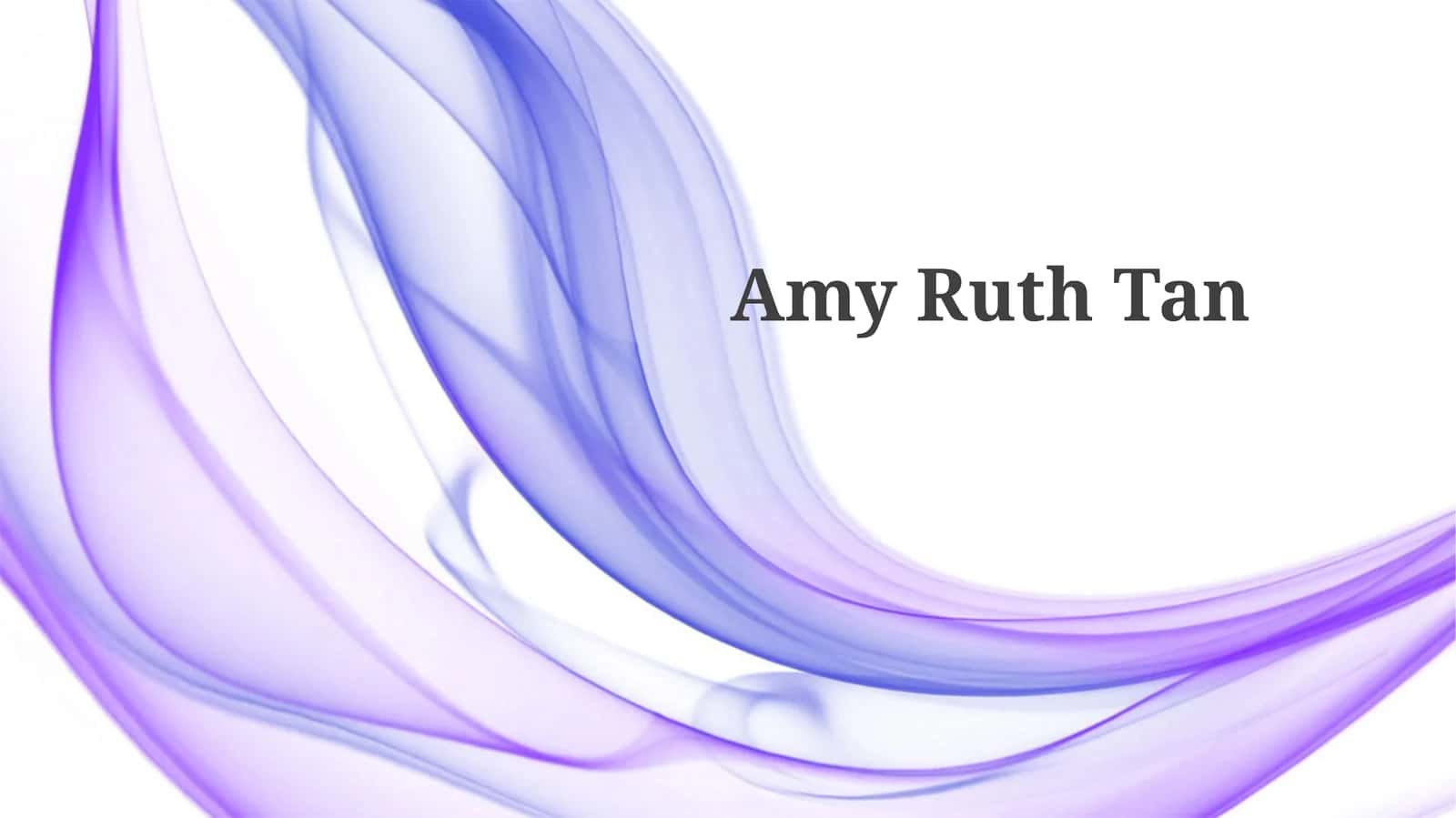 Amy Ruth Tan 1