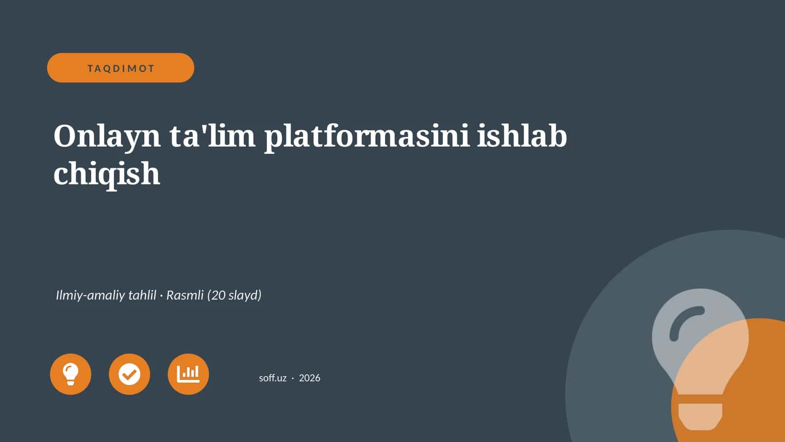Onlayn ta'lim platformasini ishlab chiqish 1