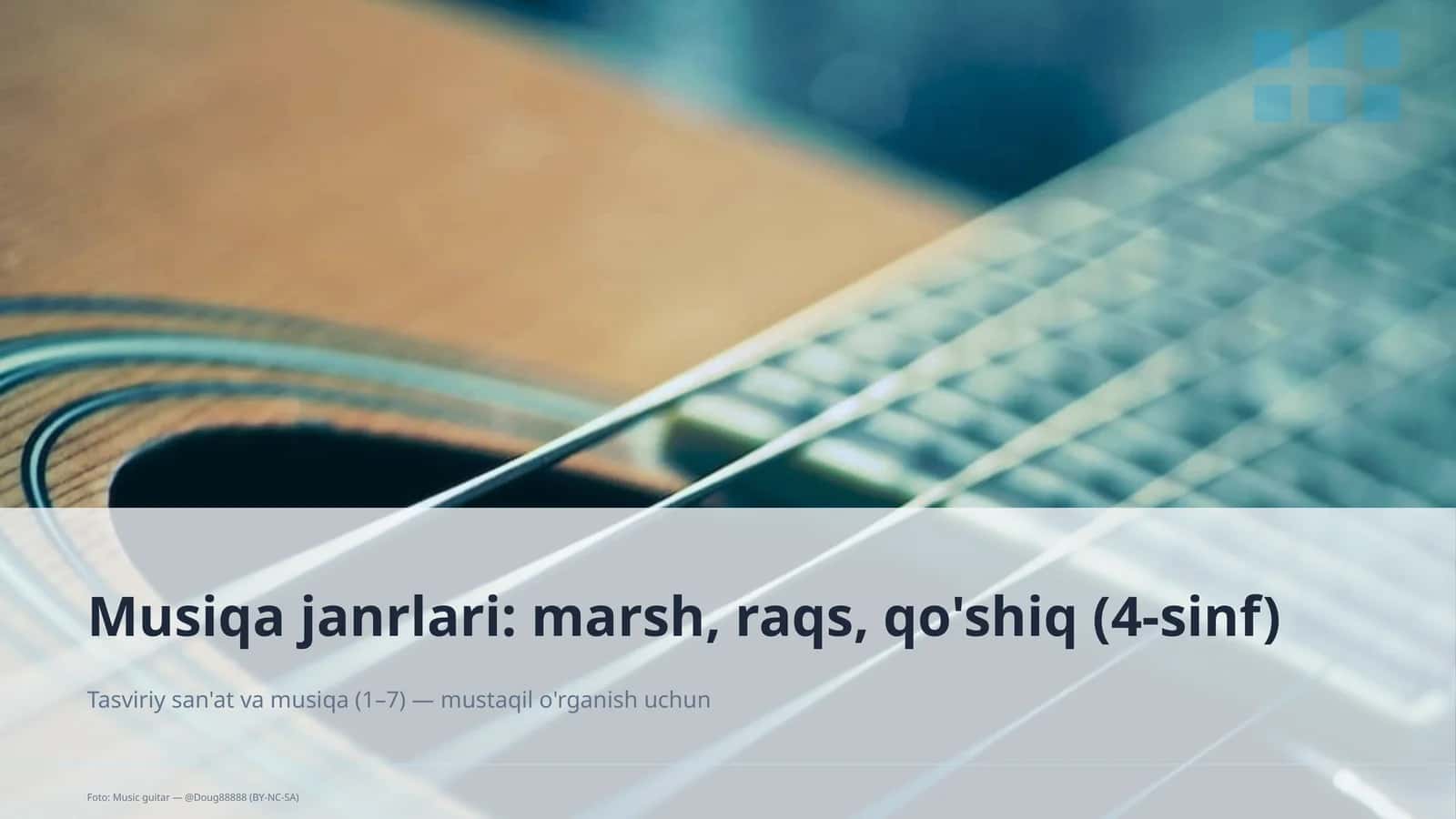 Musiqa janrlari: marsh, raqs, qo'shiq (4-sinf) 1