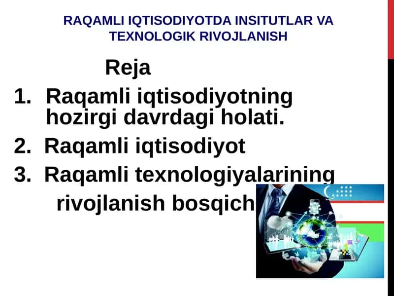 Raqamli iqtisodiyotning hozigidagi holati 1