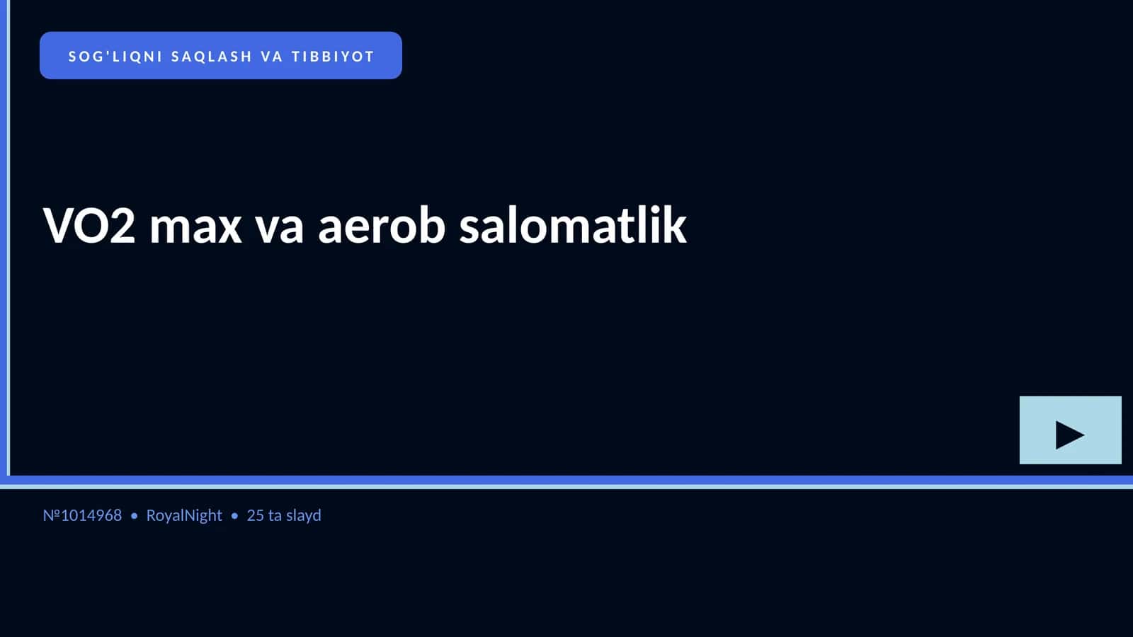 VO2 max va aerob salomatlik 1