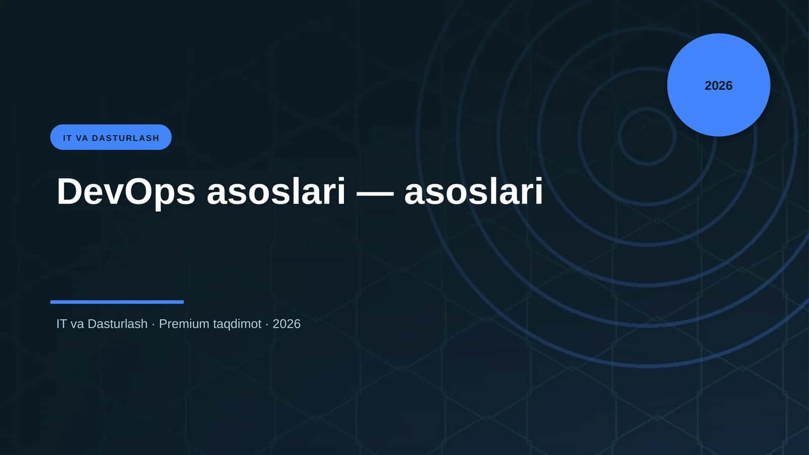 DevOps asoslari — asoslari 1