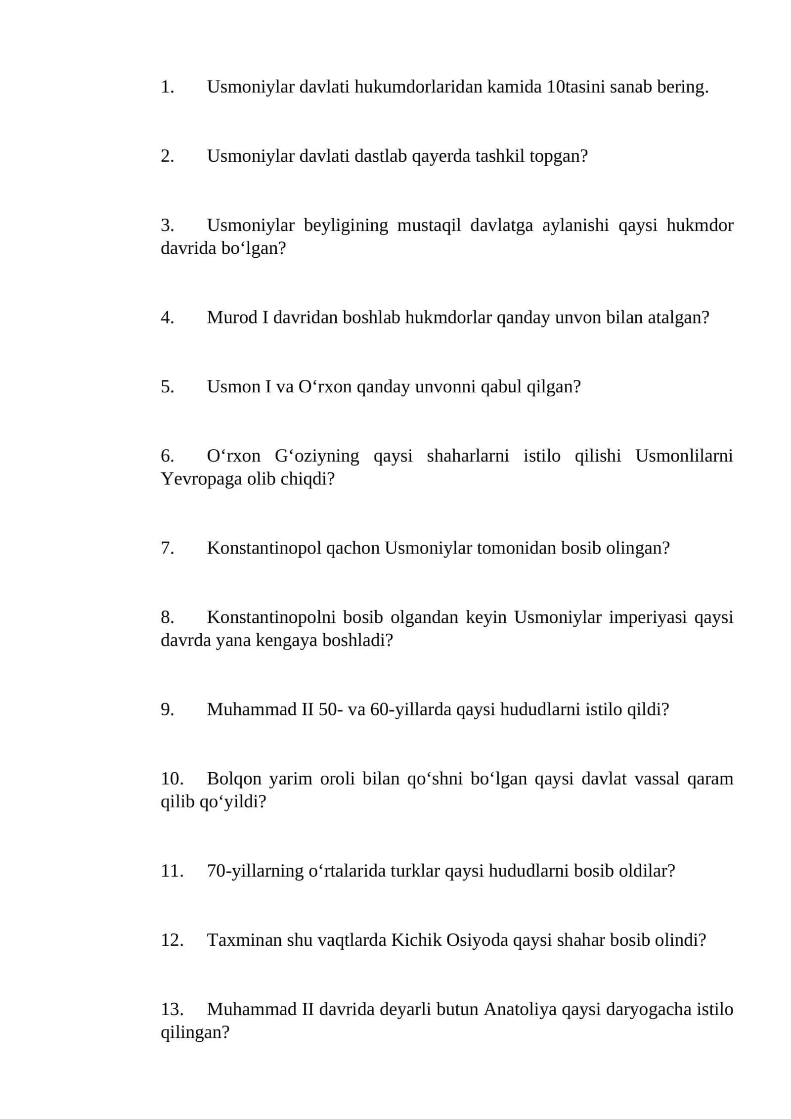 Usmoniylar davlati 1