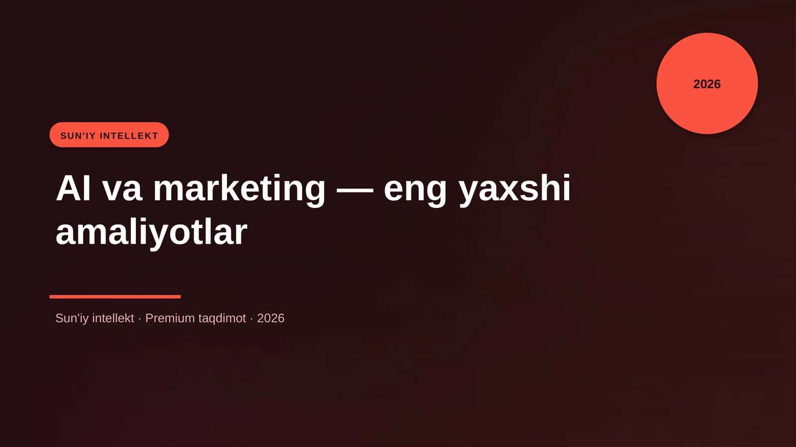 AI va marketing — eng yaxshi amaliyotlar 1