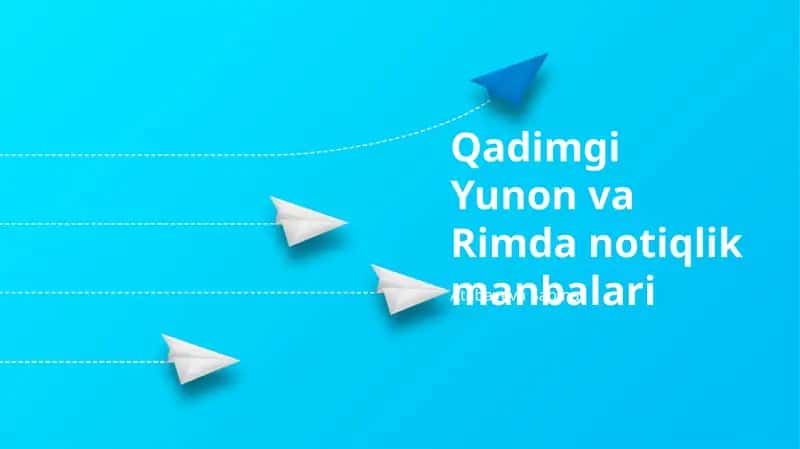 Qadimgi Yunon va Rimda notiqlik manbalari 1