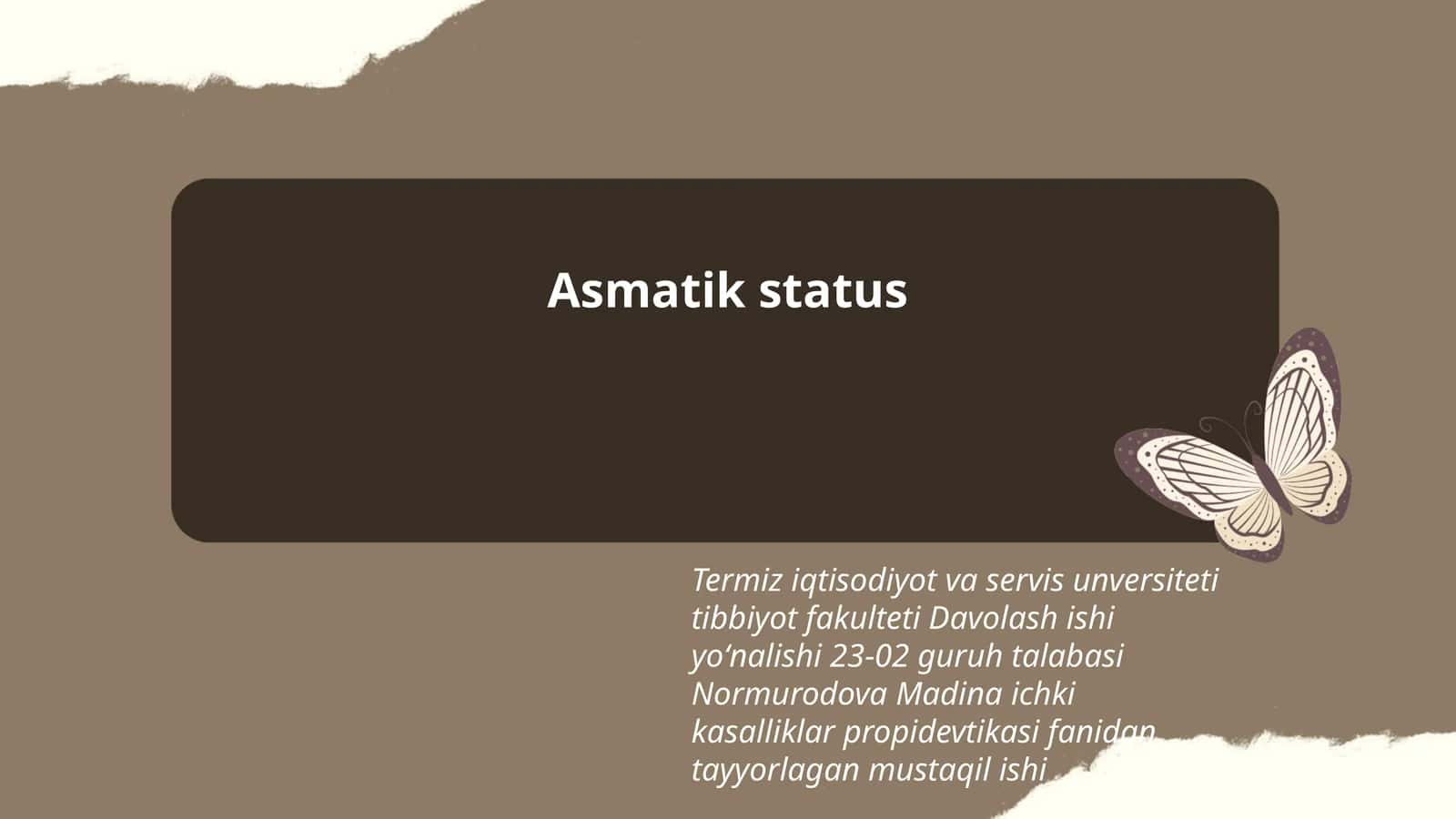 Asmatik status 1