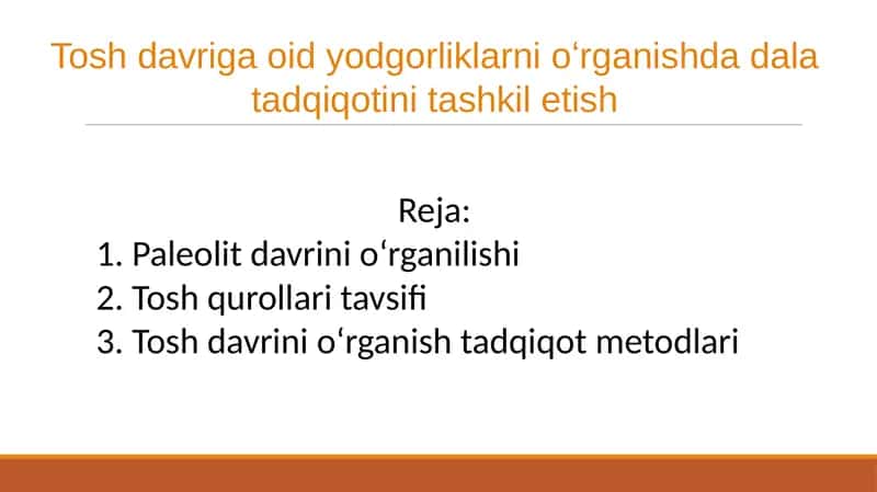 Tosh davri 1