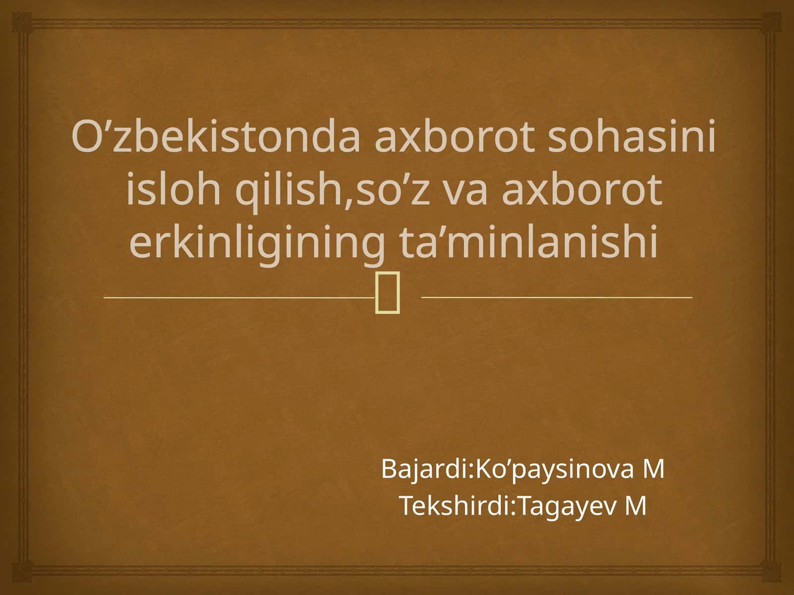 Ommaviy axborot vositalari 1