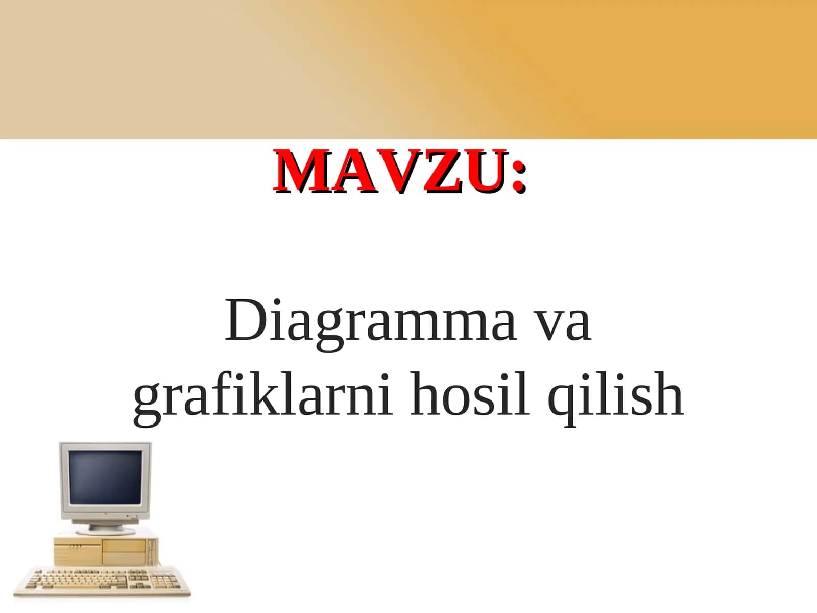 Diagramma va grafiklarni hosil qilish 1