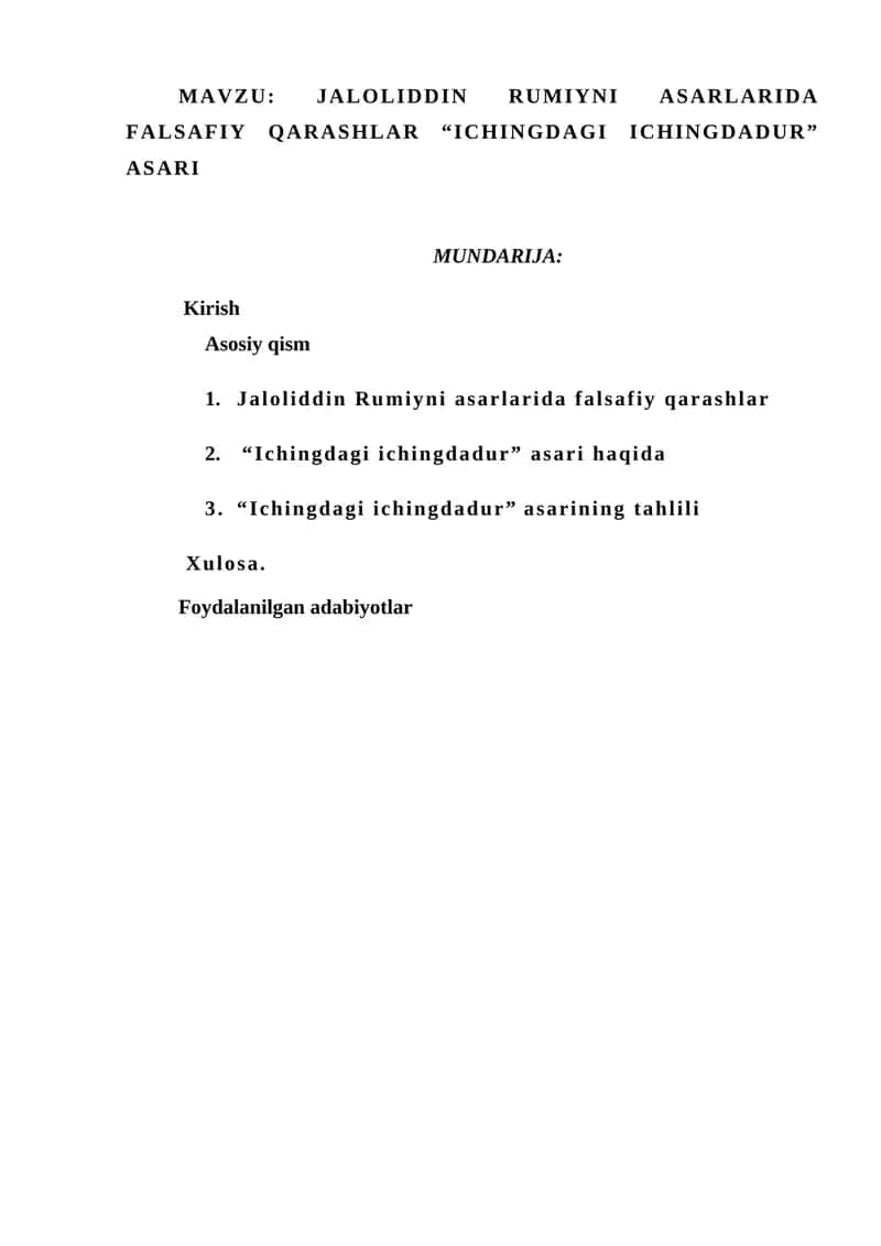 "Ichingdagi Ichingdadur" asari haqida 1