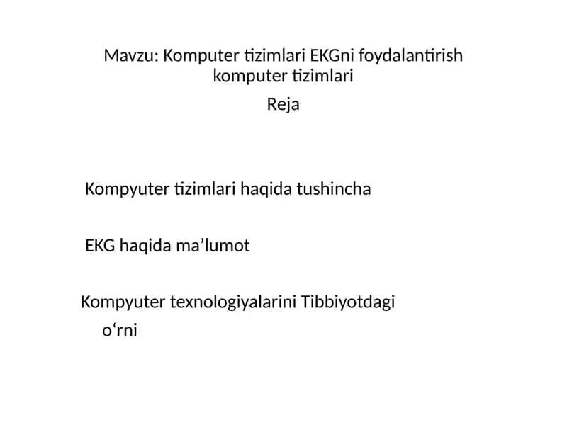 Komputertizimlari EKG 1