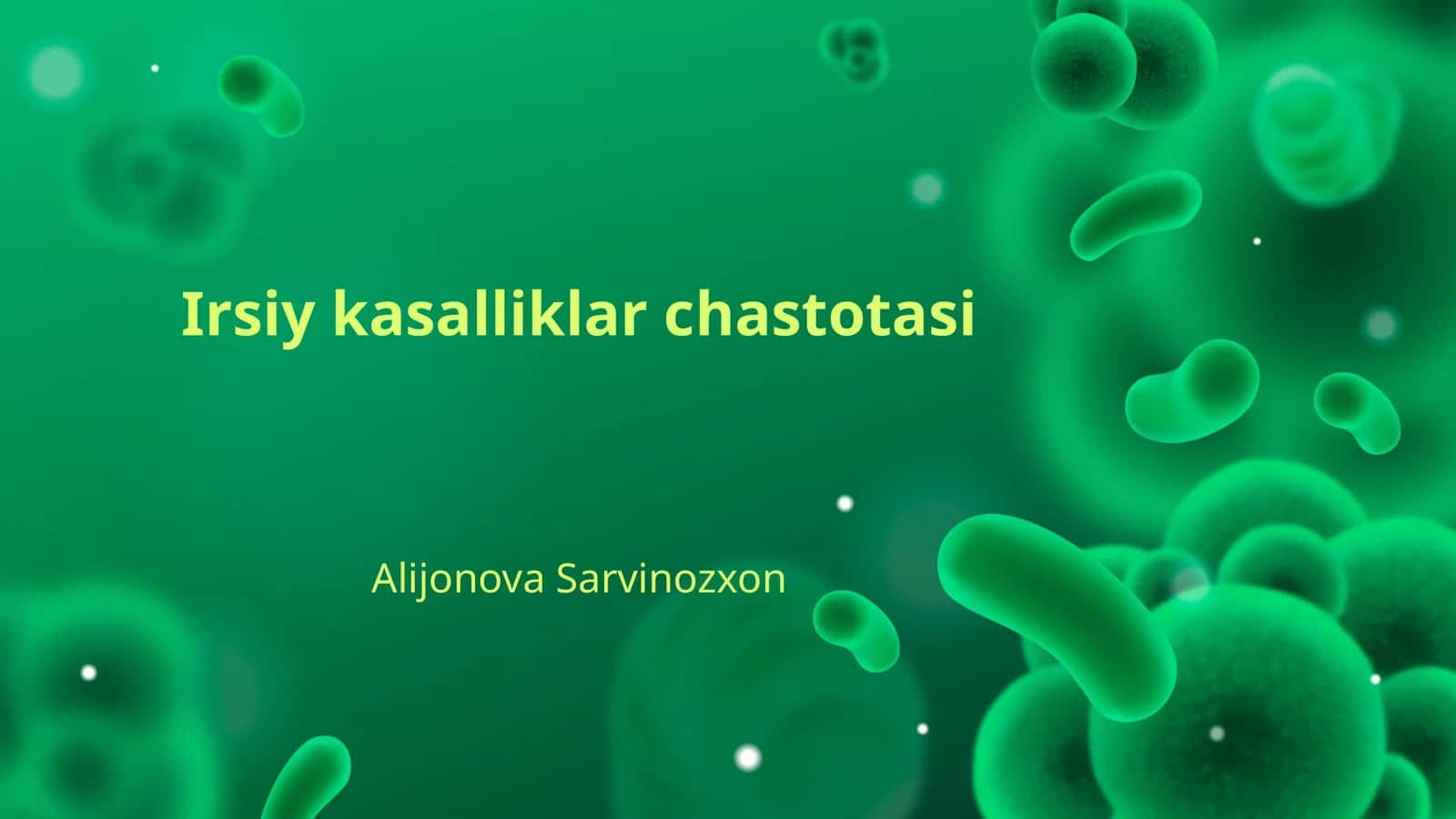 Irsiy kasalliklar chastotasi 1