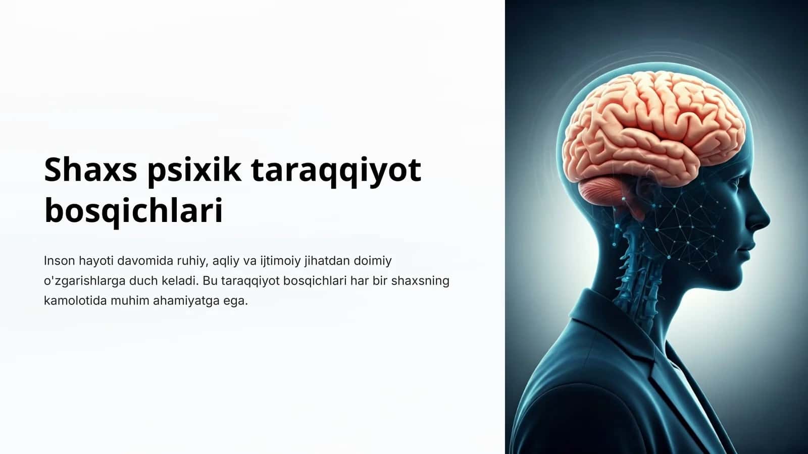 Shaxs psixik taraqqiyot bosqichlari 1