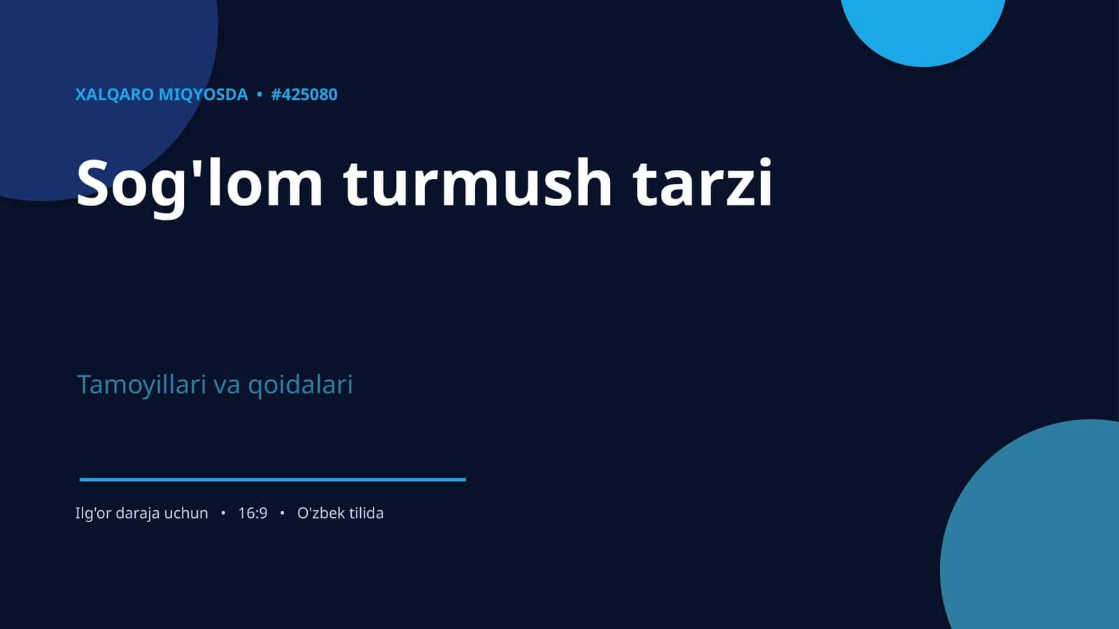 XALQARO MIQYOSDA • #425080 1