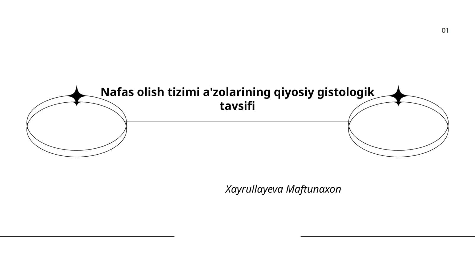 Nafas olish tizimi a'zolarining qiyosiy gistologik tavsifi 1