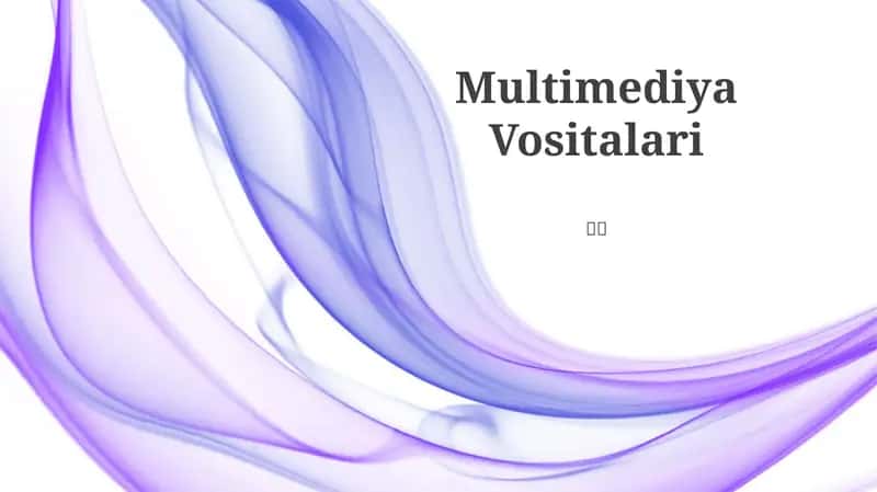 Multimedia Vositalari 1