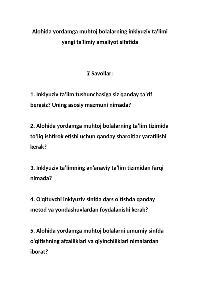 Inklyuziv ta'lim 1