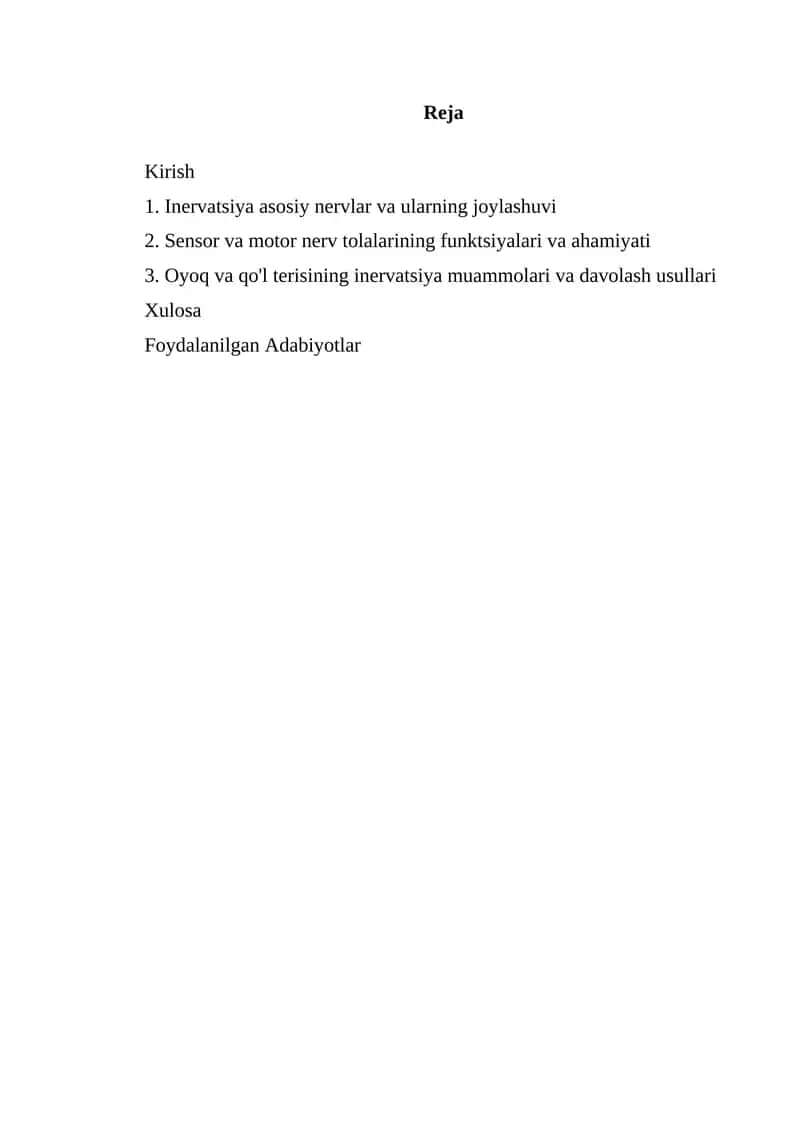 Qol va oyoq terisini inervatsiyasi 1