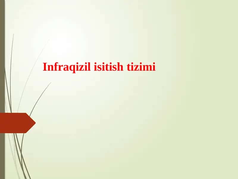 Infraqizil isitishtizimi 1