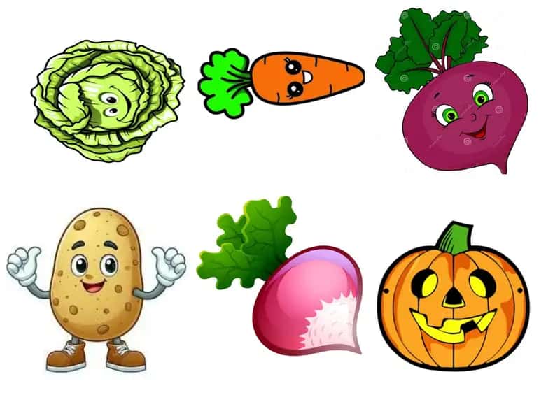 A cartoon of a radish 1