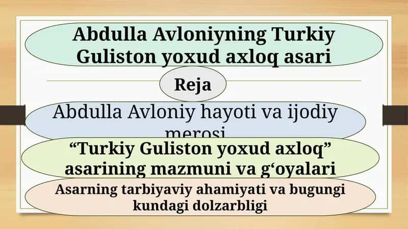 Turkiy Guliston yoxud axloq 1