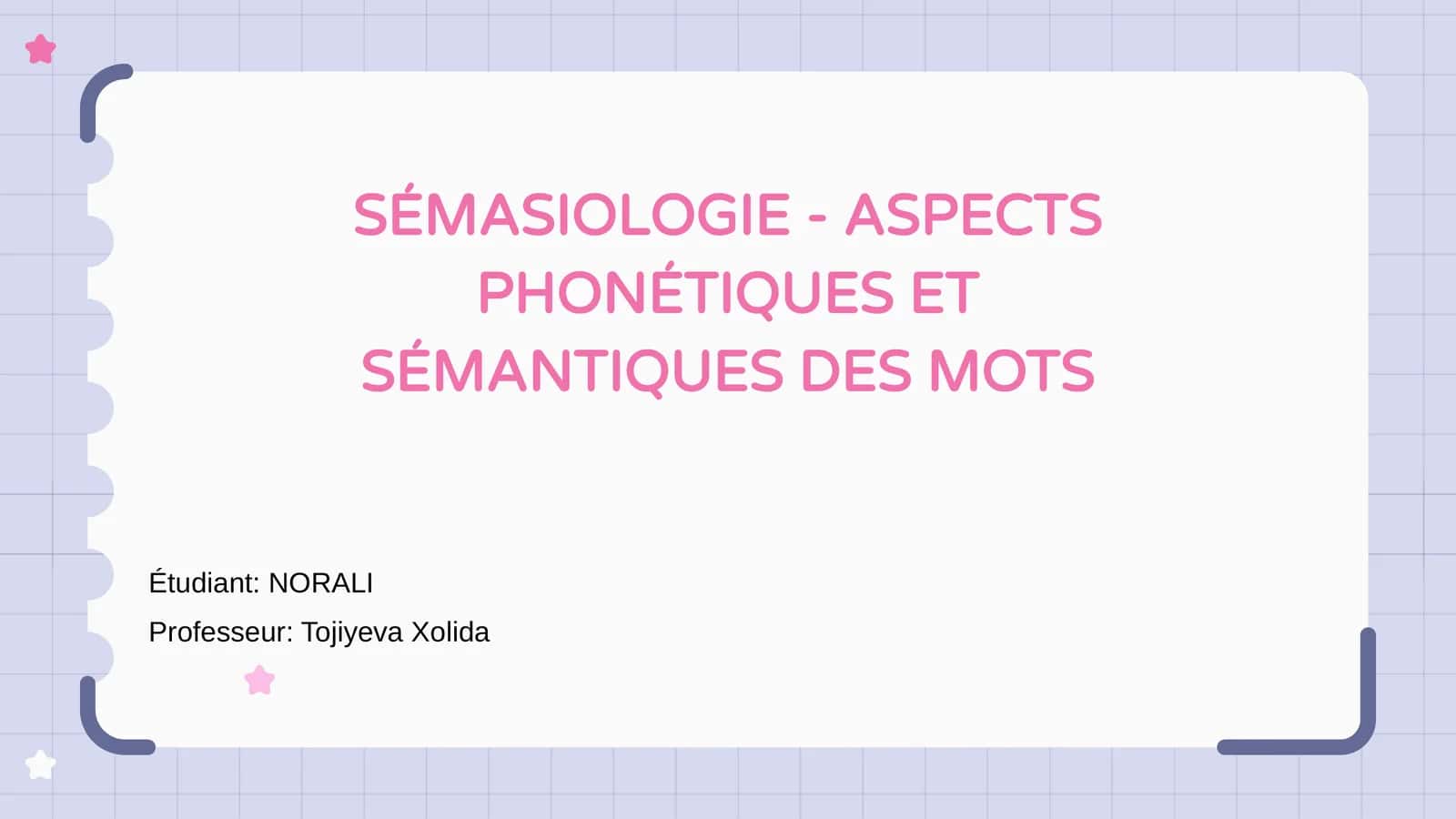 SÉMASIOLOGIE - ASPECTS PHONÉTIQUES ET SÉMANTIQUES DES MOTS 1