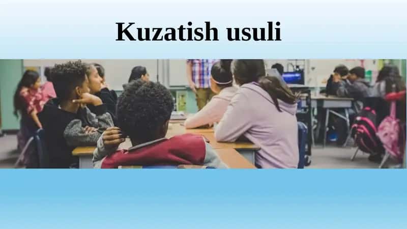Kuzatish usuli 1