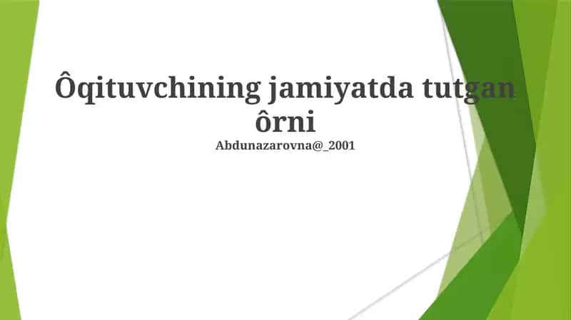 Yosh Aql-zakovatlarni Shakillantirish 1
