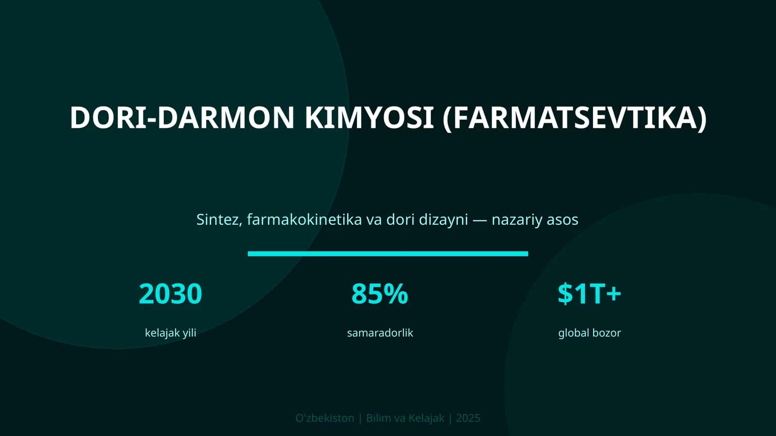 DORI-DARMON KIMYOSI (FARMATSEVTIKA) 1