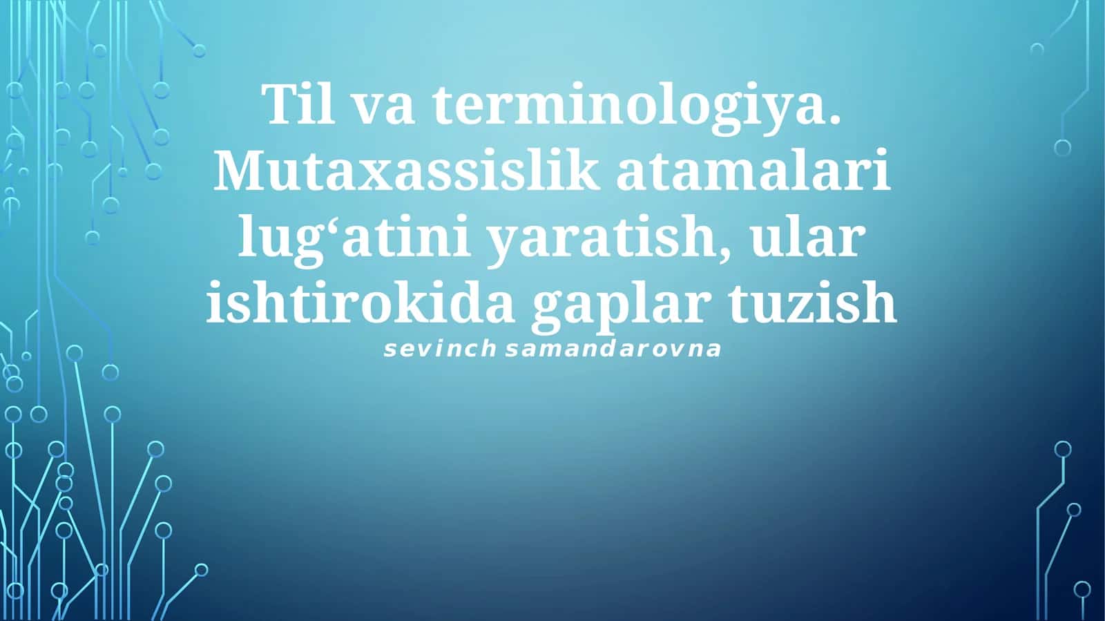 Mutaxassislik atamalari lug‘ati 1