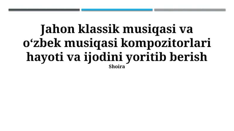 Umumiy Taqqoslash va Xulosa 1