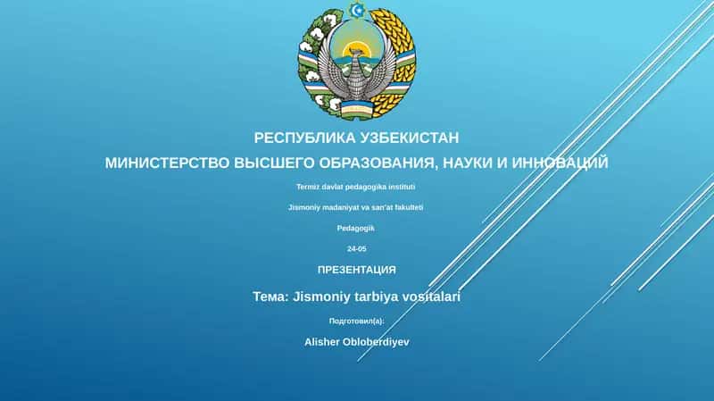 Jismoniy tarbiya vositalari 1