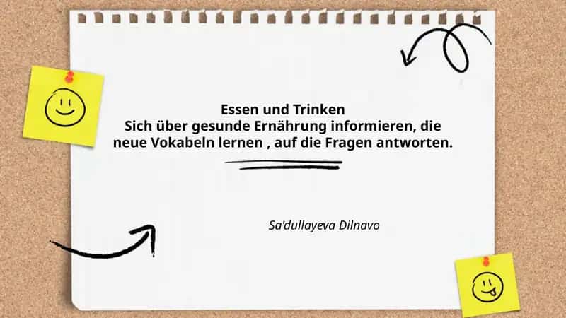 Essen und Trinken 1