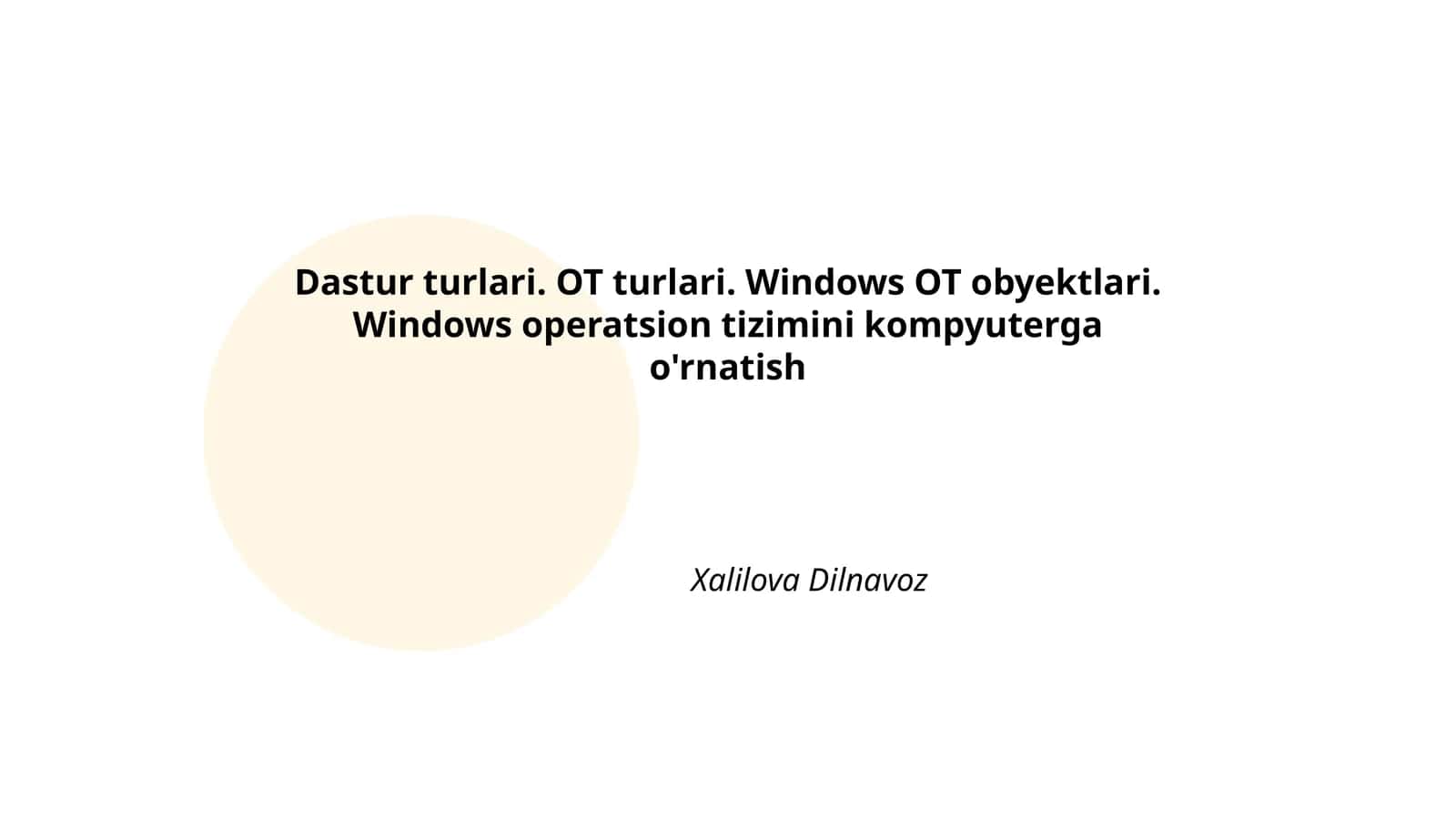 Dastur turlari 1
