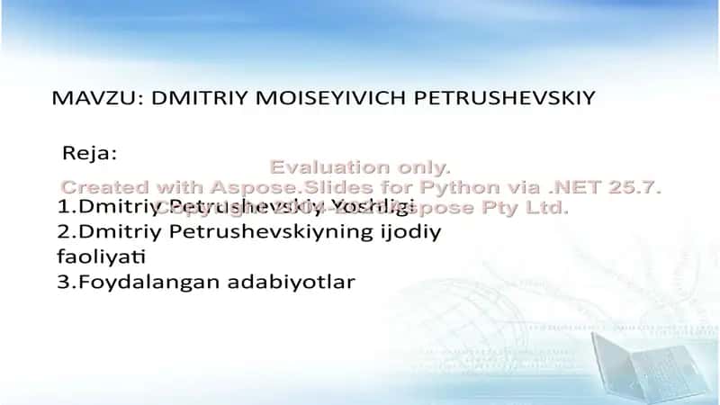 Dmitriy Moiseevich Petrushevskiy 1