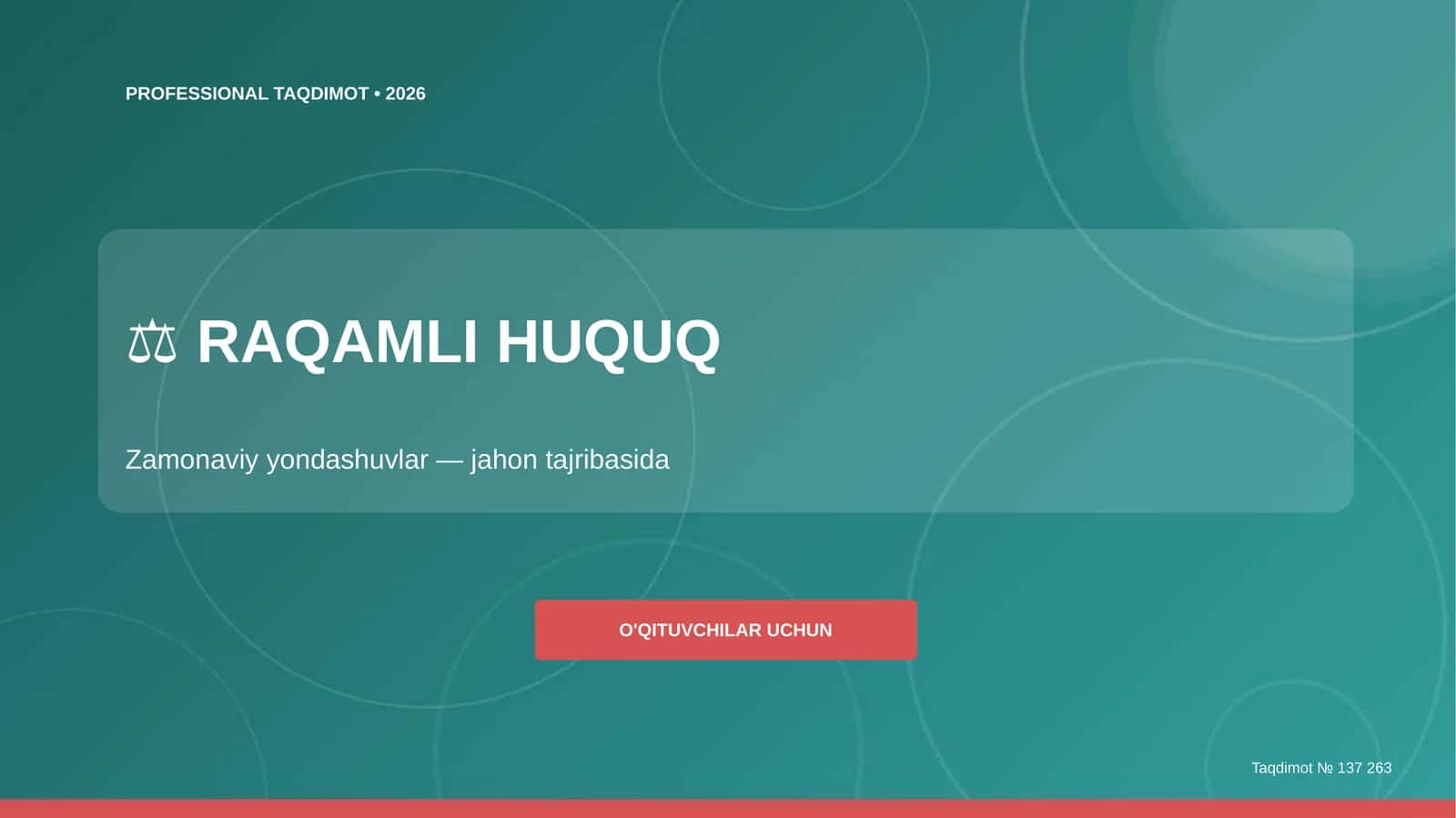 RAQAMLI HUQUQ 1