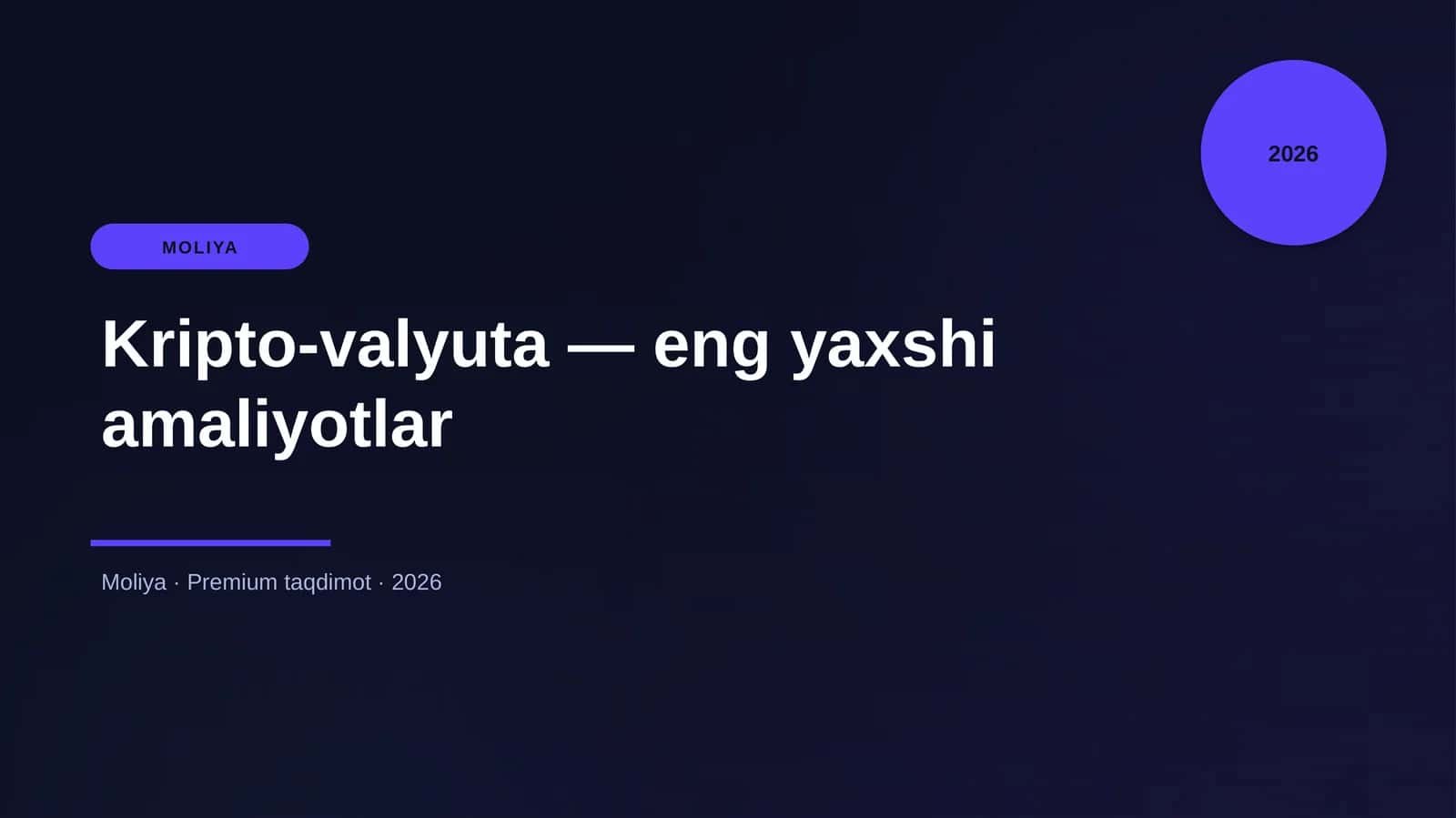 Kripto-valyuta — eng yaxshi amaliyotlar 1