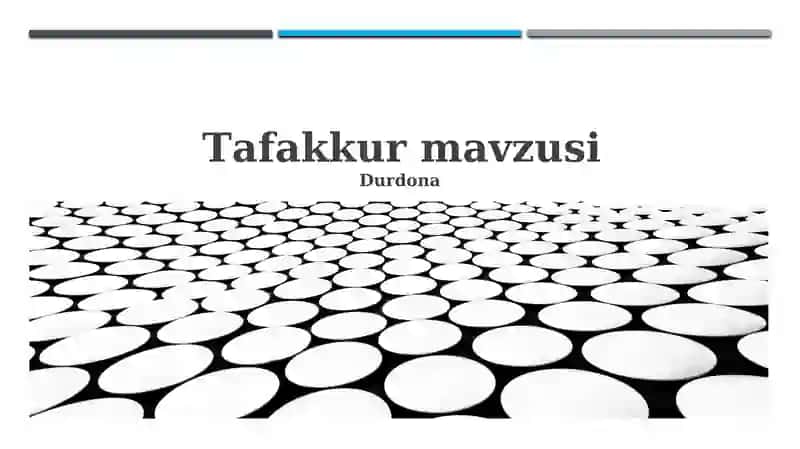Tafakkur mavzusi