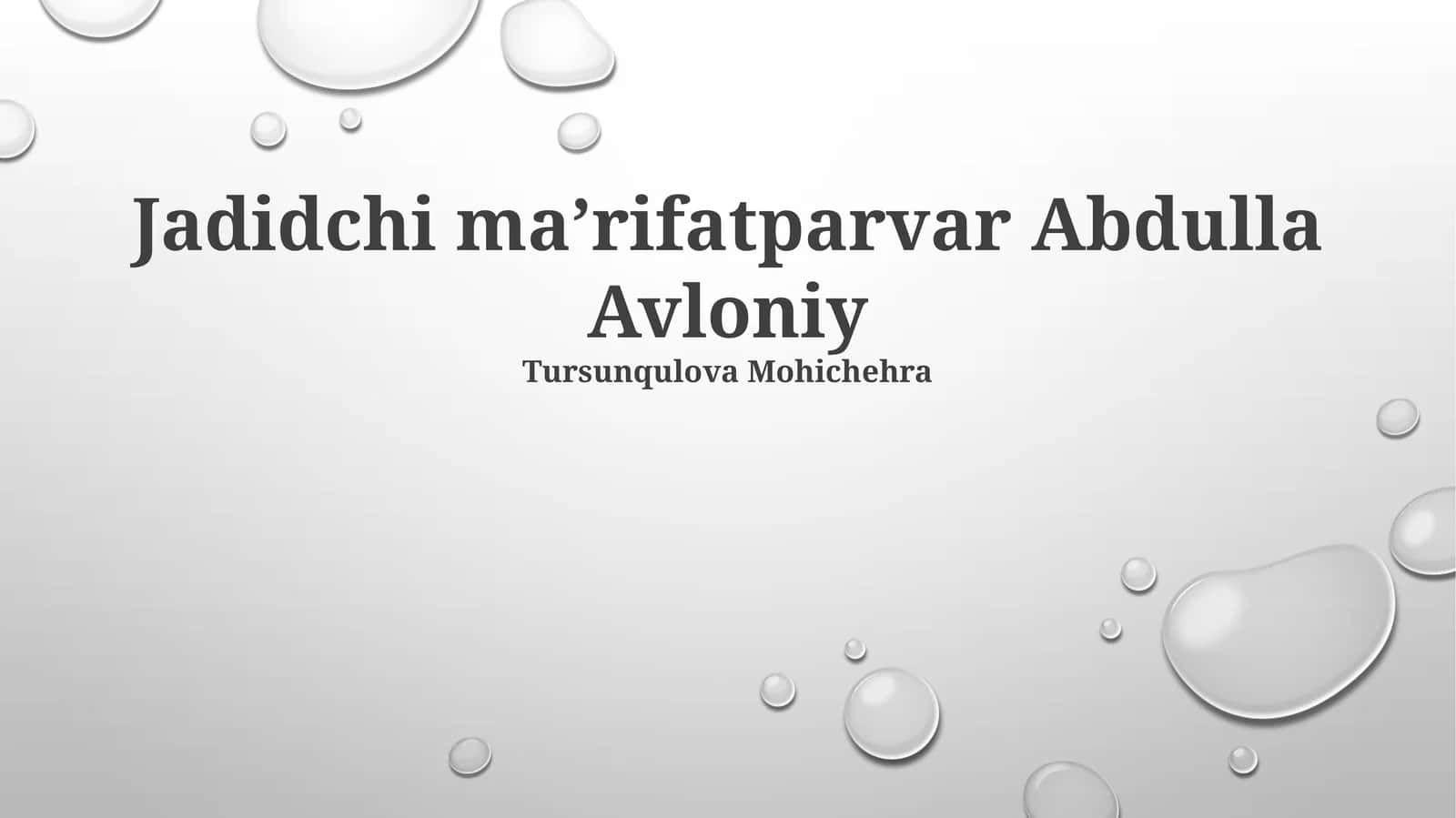 Avloniyning pedagogik gʻoyalari 1