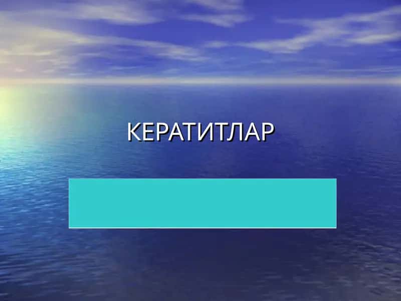 Keratitlar 1
