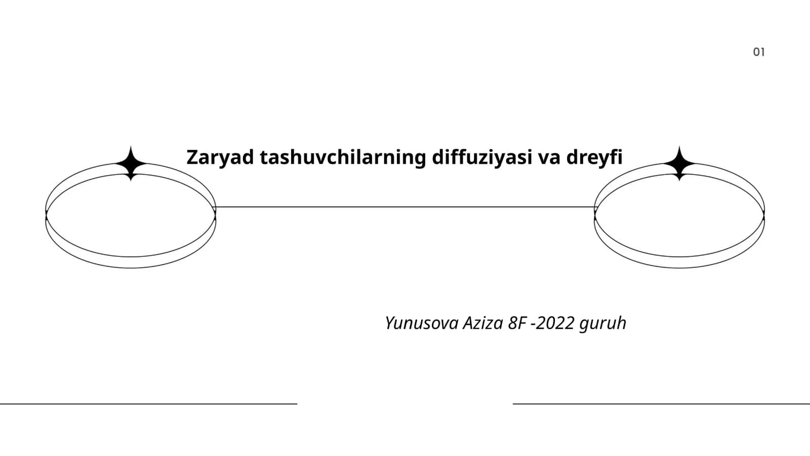 Zaryad tashuvchilarning diffuziyasi va dreyfi 1