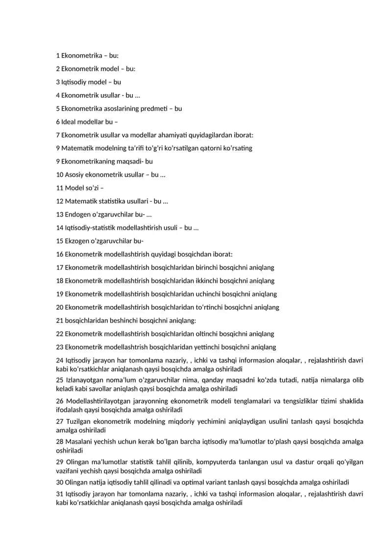 Ekonometrika 1