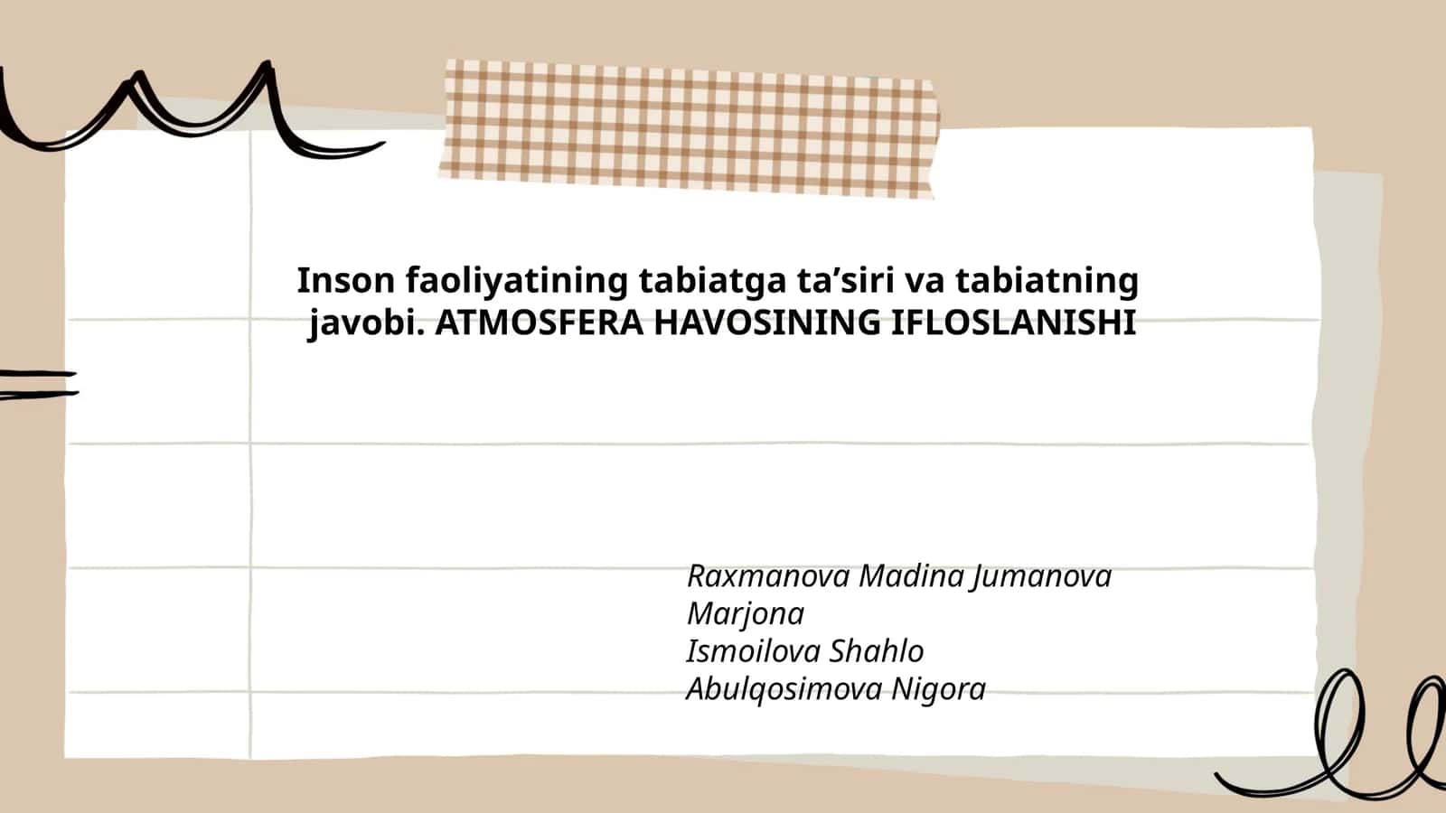 ATMOSFERA HAVOSINING IFLOSLANISHI 1