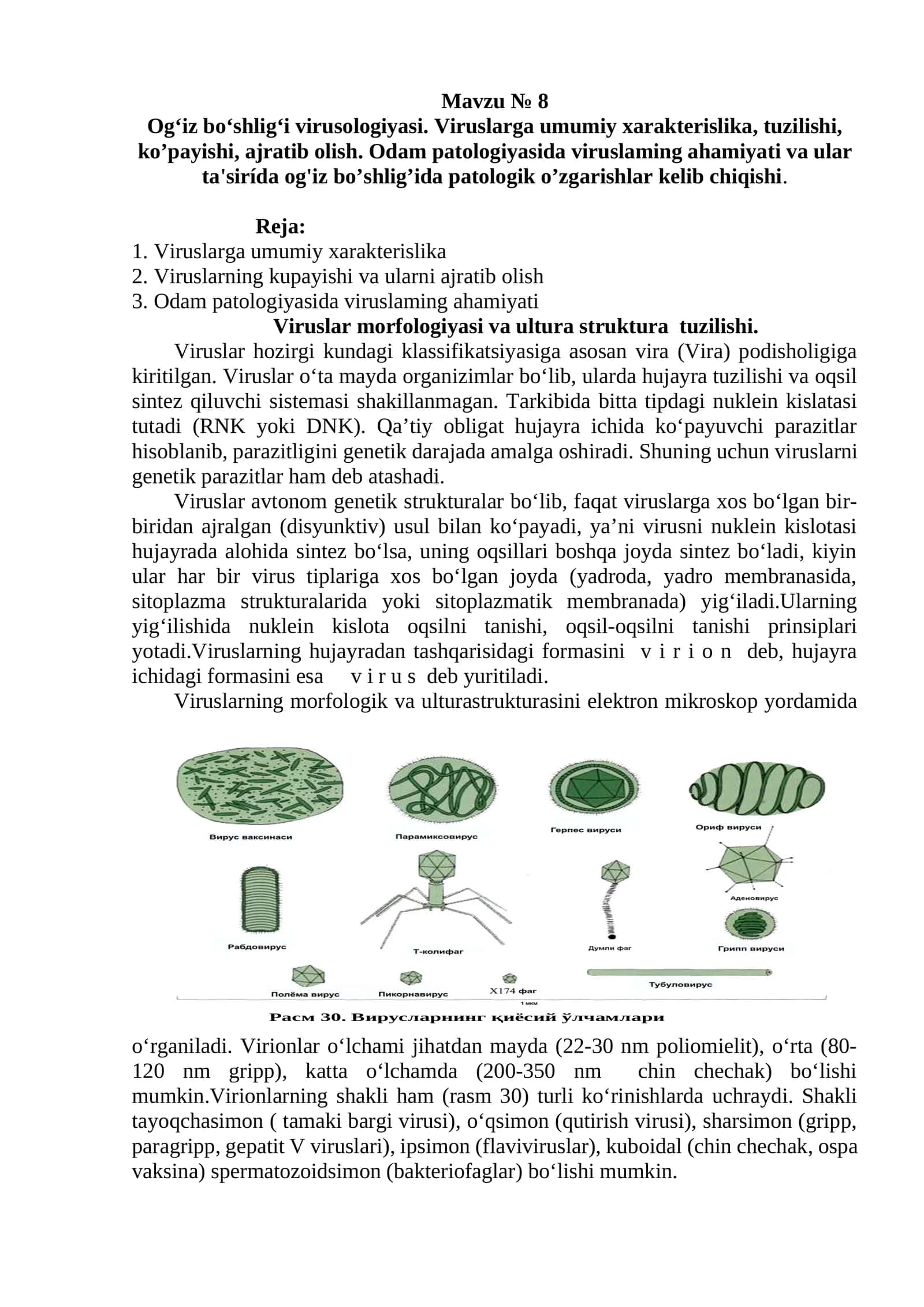 Og‘iz bo‘shlig‘i virusologiyasi 1