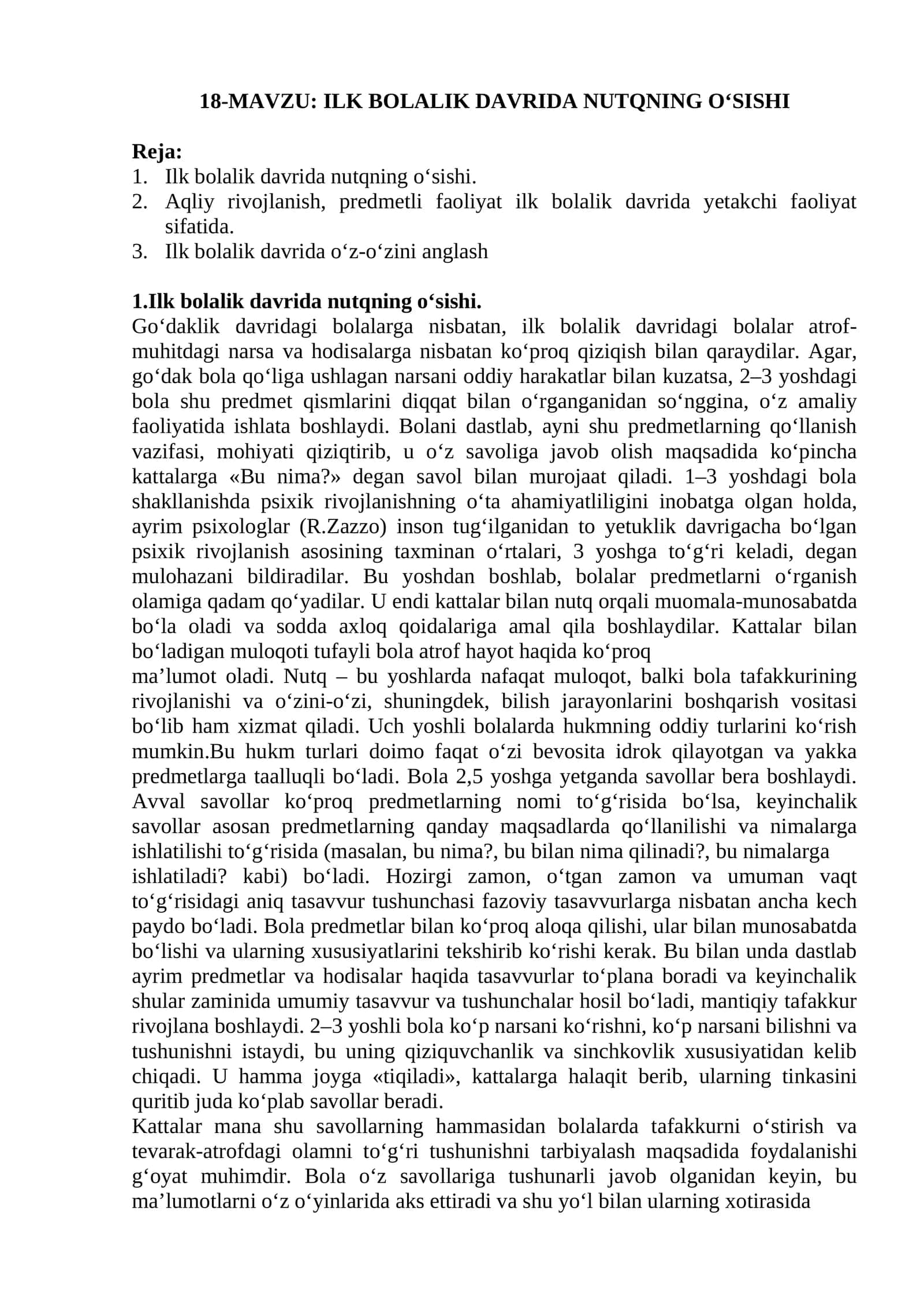 ILK BOLALIK DAVRIDA NUTQNING O‘SISHI 1